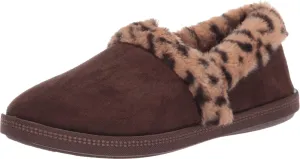 Skechers Women's Cozy Campfire Frisky Gal Microfiber Slipper with Faux Fur Lining