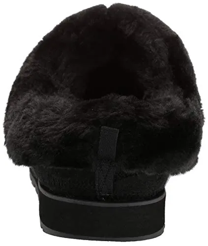 Skechers Women's Ice Angel Slipper, Black/Black, 5.5