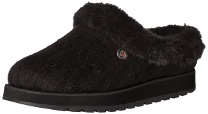 Skechers Women's Ice Angel Slipper, Black/Black, 5.5