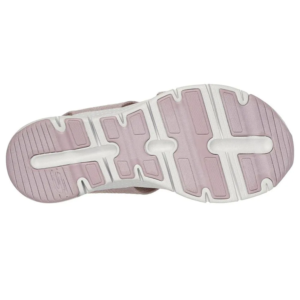 Skechers Women'sArch Fit Sandals Black Brightest Day