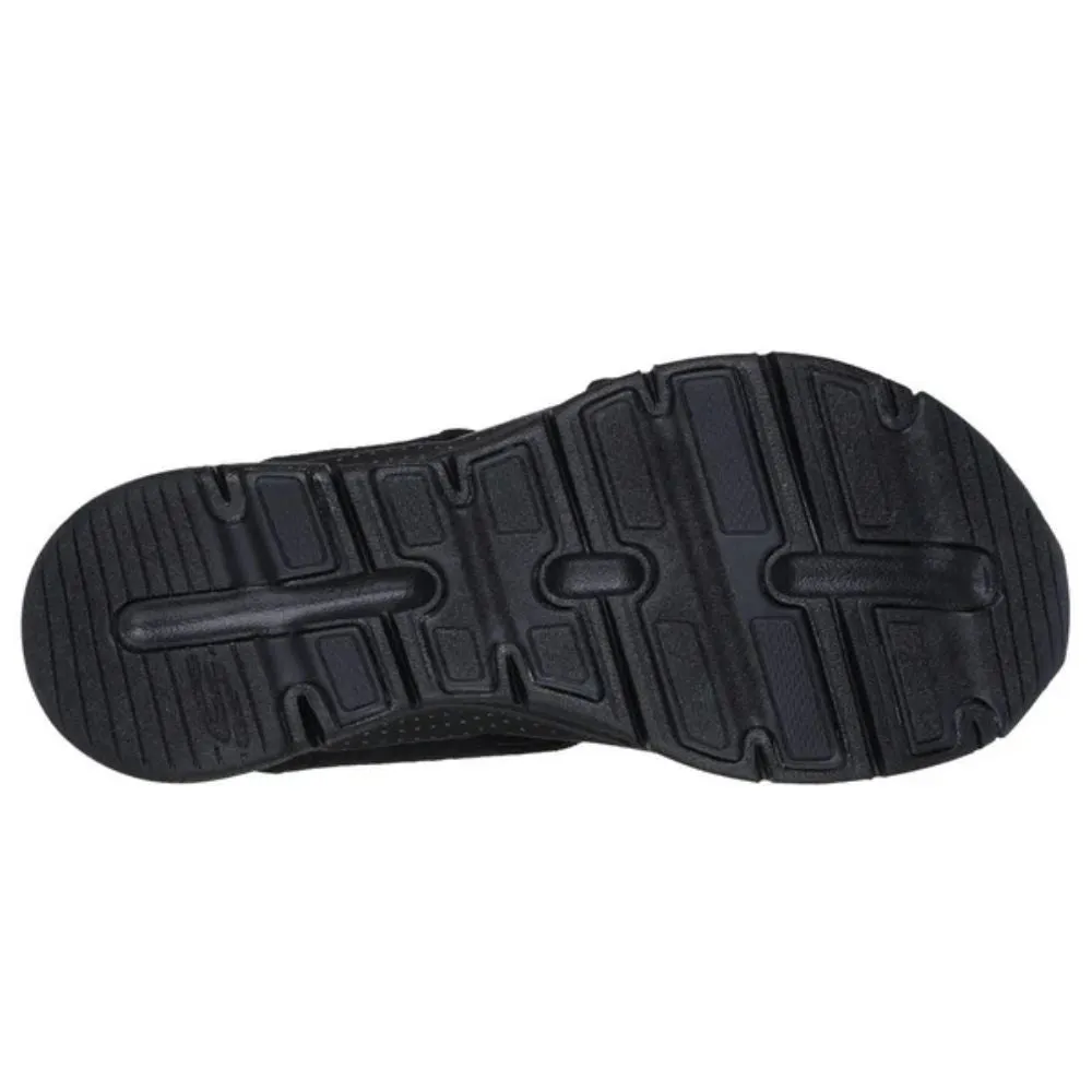 Skechers Women'sArch Fit Sandals Black Brightest Day