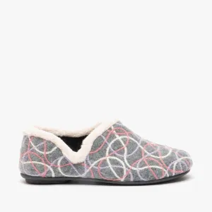 Sleepers KAREN Womens V Sided Full Slipper Grey