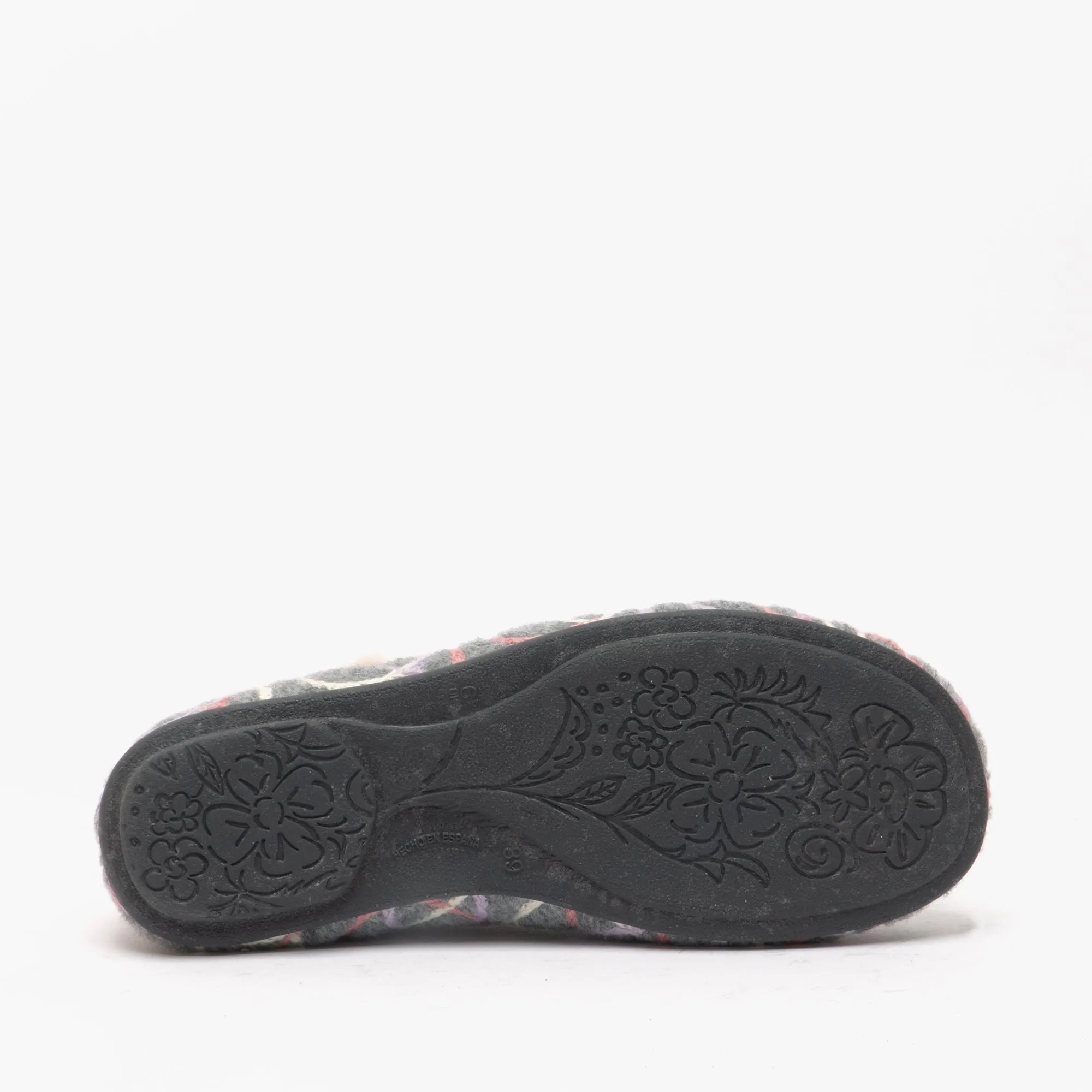 Sleepers KAREN Womens V Sided Full Slipper Grey