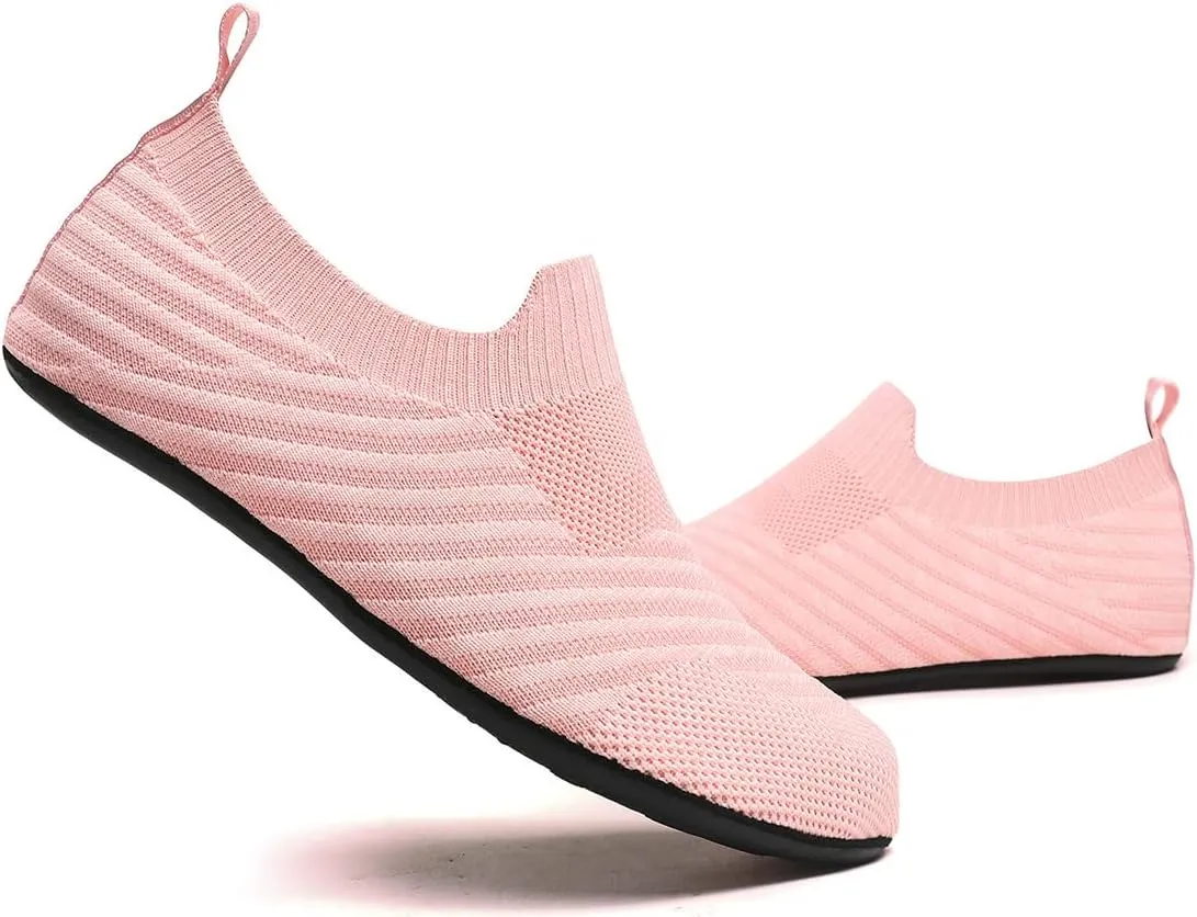 SLEVEL Lightweight Non Slip Travel Indoor Grip House Slipper Socks Unisex Adult Around The House Floor Home Shoes for Women Men
