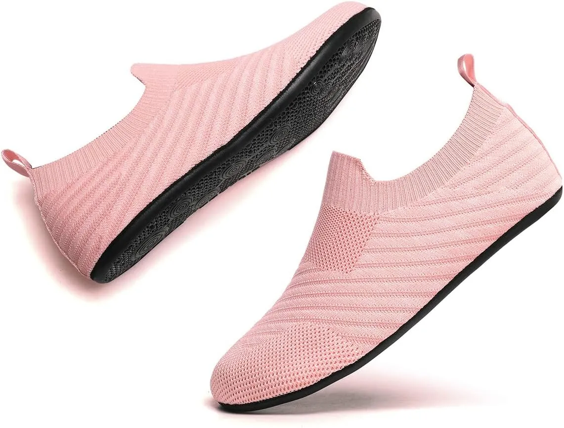 SLEVEL Lightweight Non Slip Travel Indoor Grip House Slipper Socks Unisex Adult Around The House Floor Home Shoes for Women Men