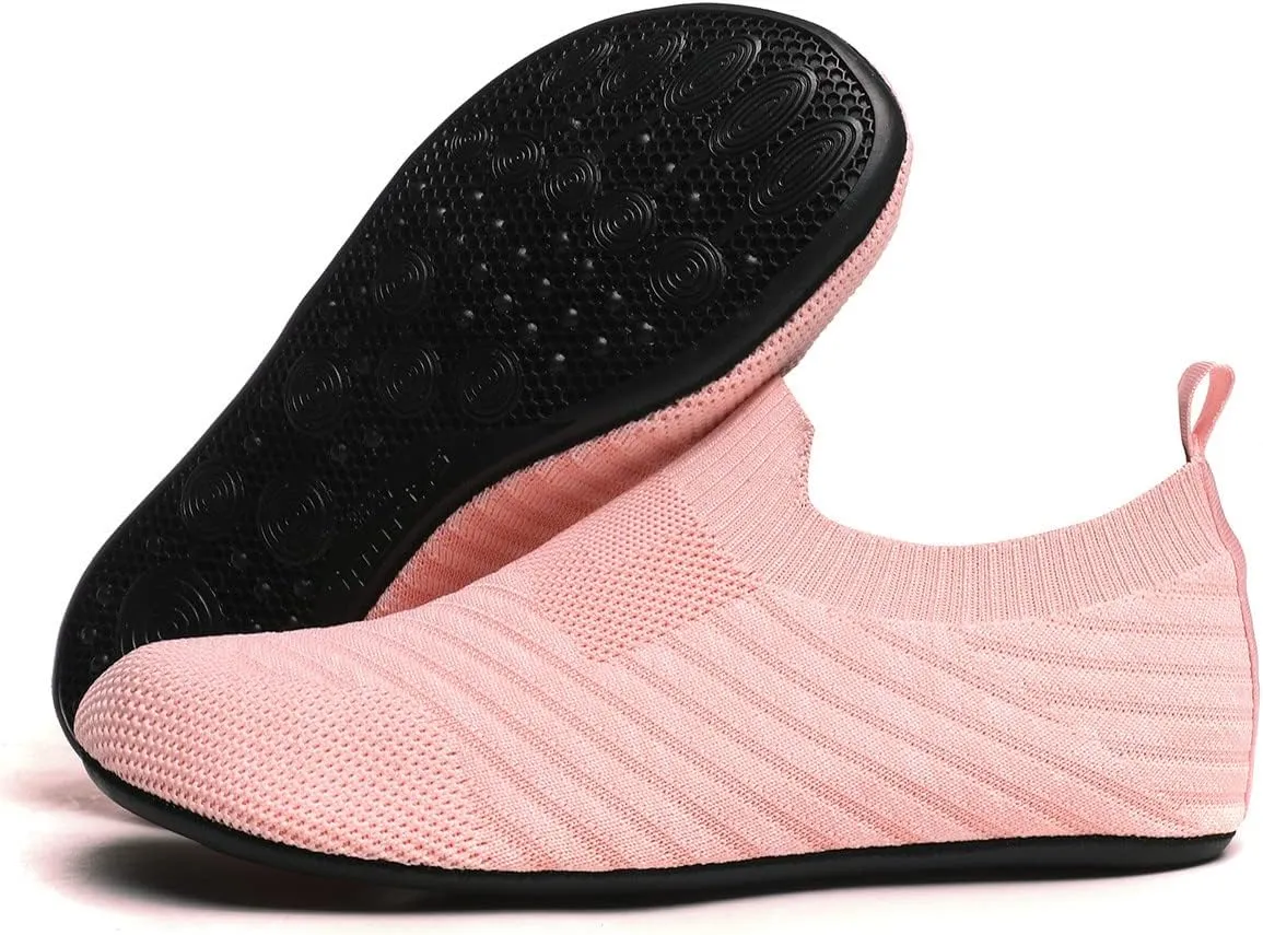SLEVEL Lightweight Non Slip Travel Indoor Grip House Slipper Socks Unisex Adult Around The House Floor Home Shoes for Women Men
