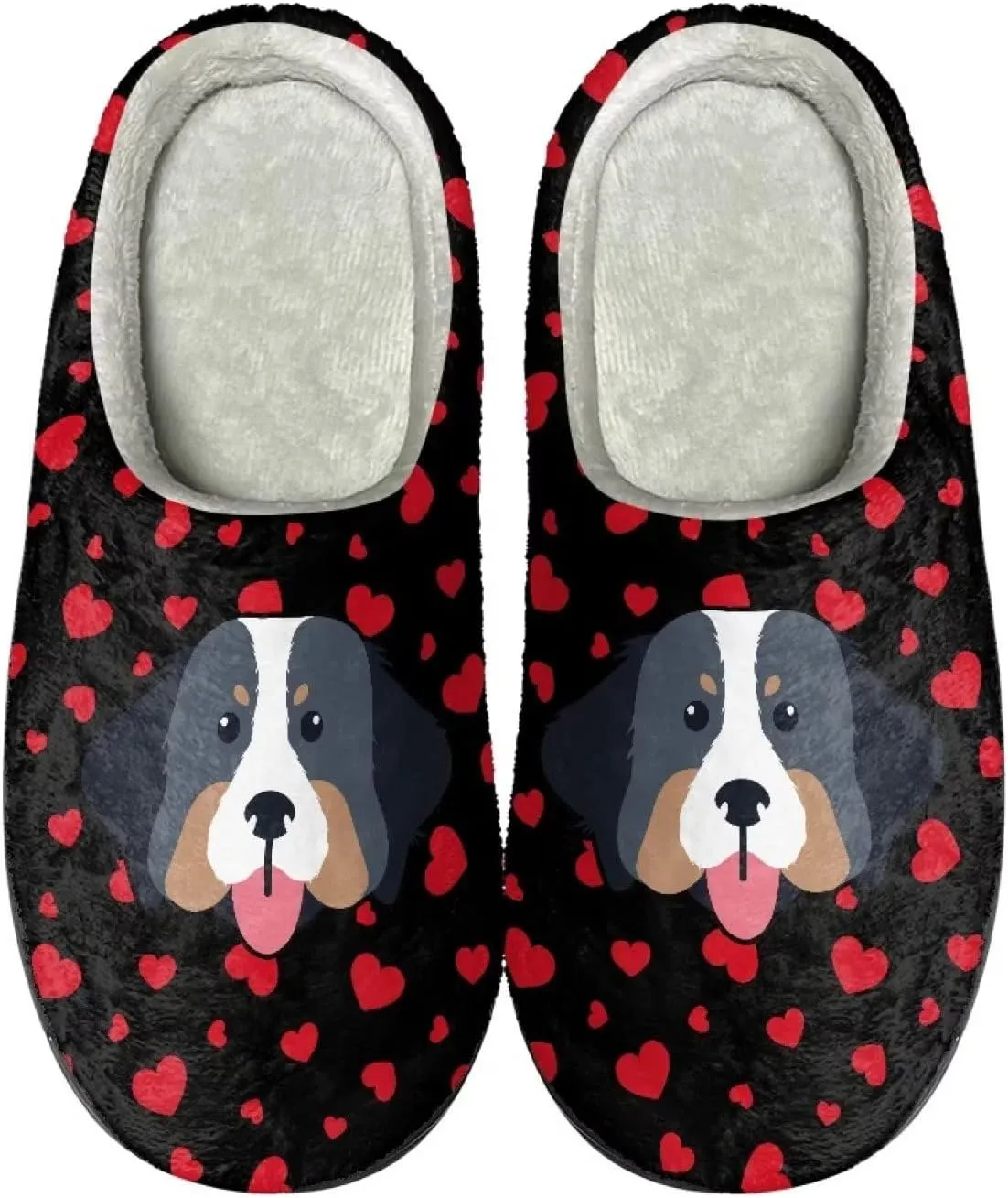 Slippers for Women Indoors and Outdoors, Mens Comfy Flannel Warm Slippers Flat Clogs Winter House Slippers