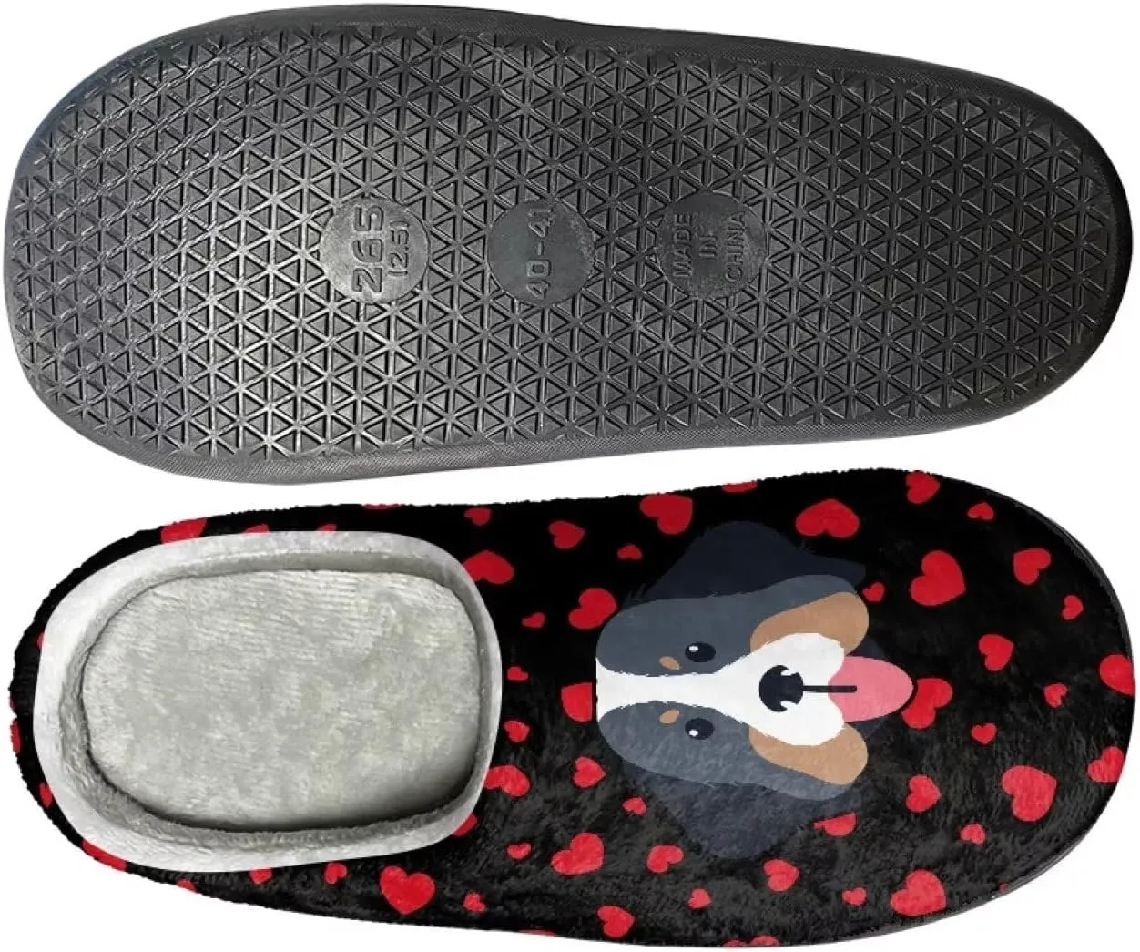 Slippers for Women Indoors and Outdoors, Mens Comfy Flannel Warm Slippers Flat Clogs Winter House Slippers