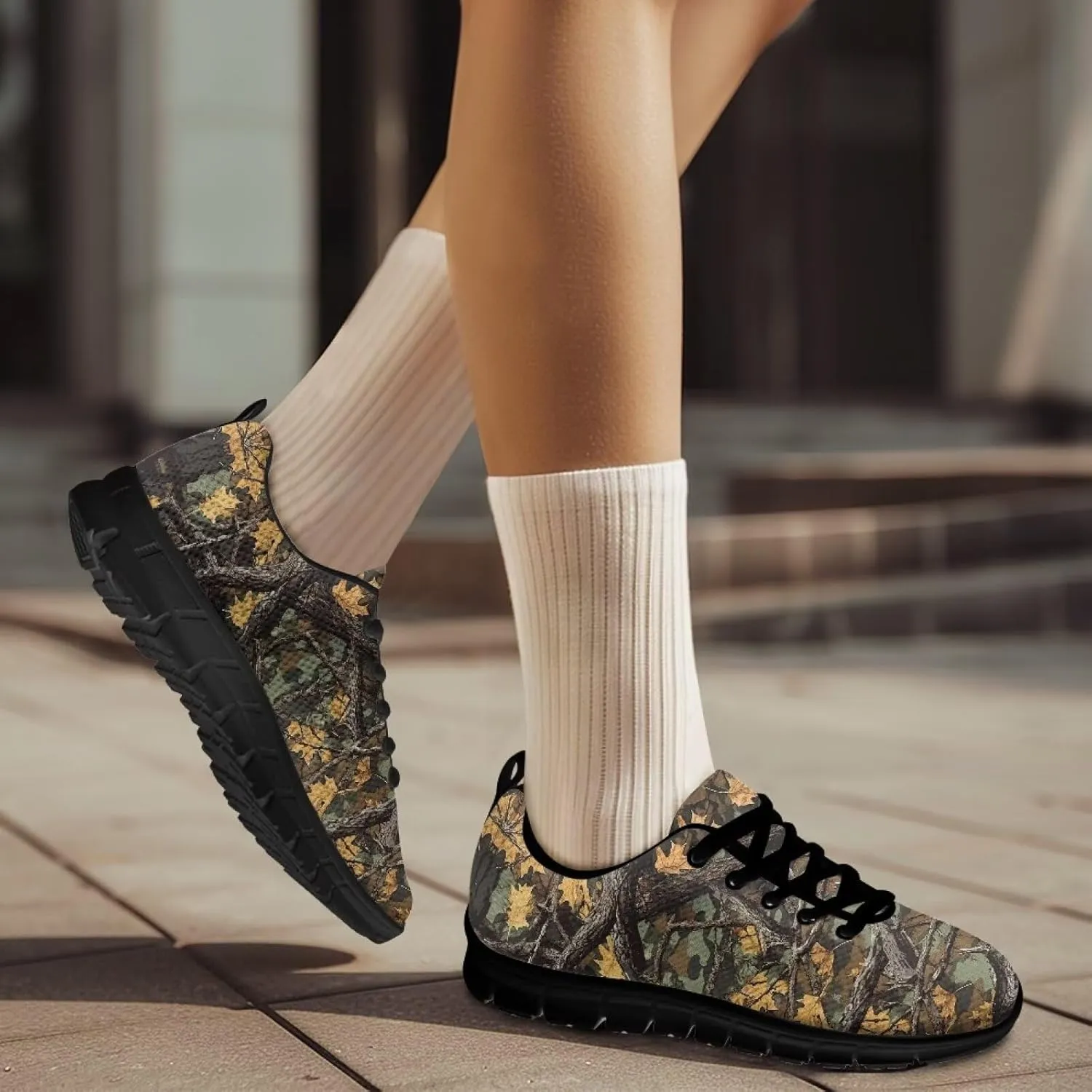 Sneakers Walking Lace-Up Comfortable Sneakers Workout Sport Work Casual Tennis Shoes