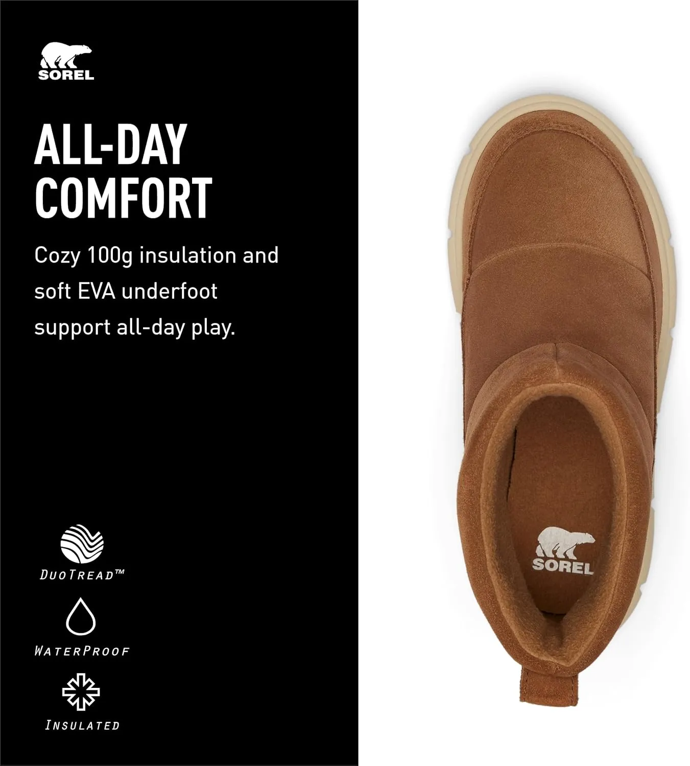SOREL Children's Explorer lll Slip-On Waterproof Boot