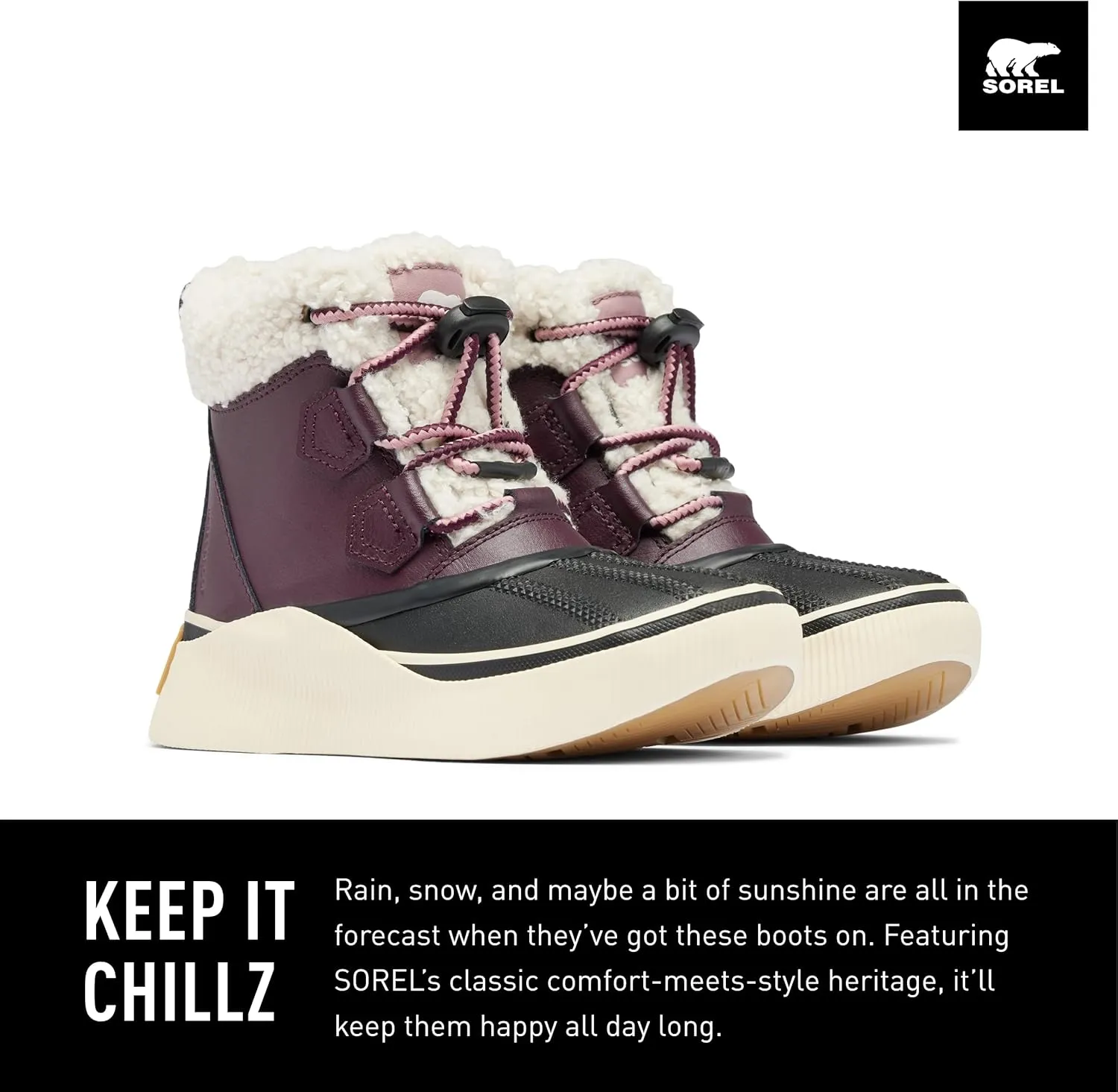 SOREL Children's Out N About lV Chillz Waterproof Boot