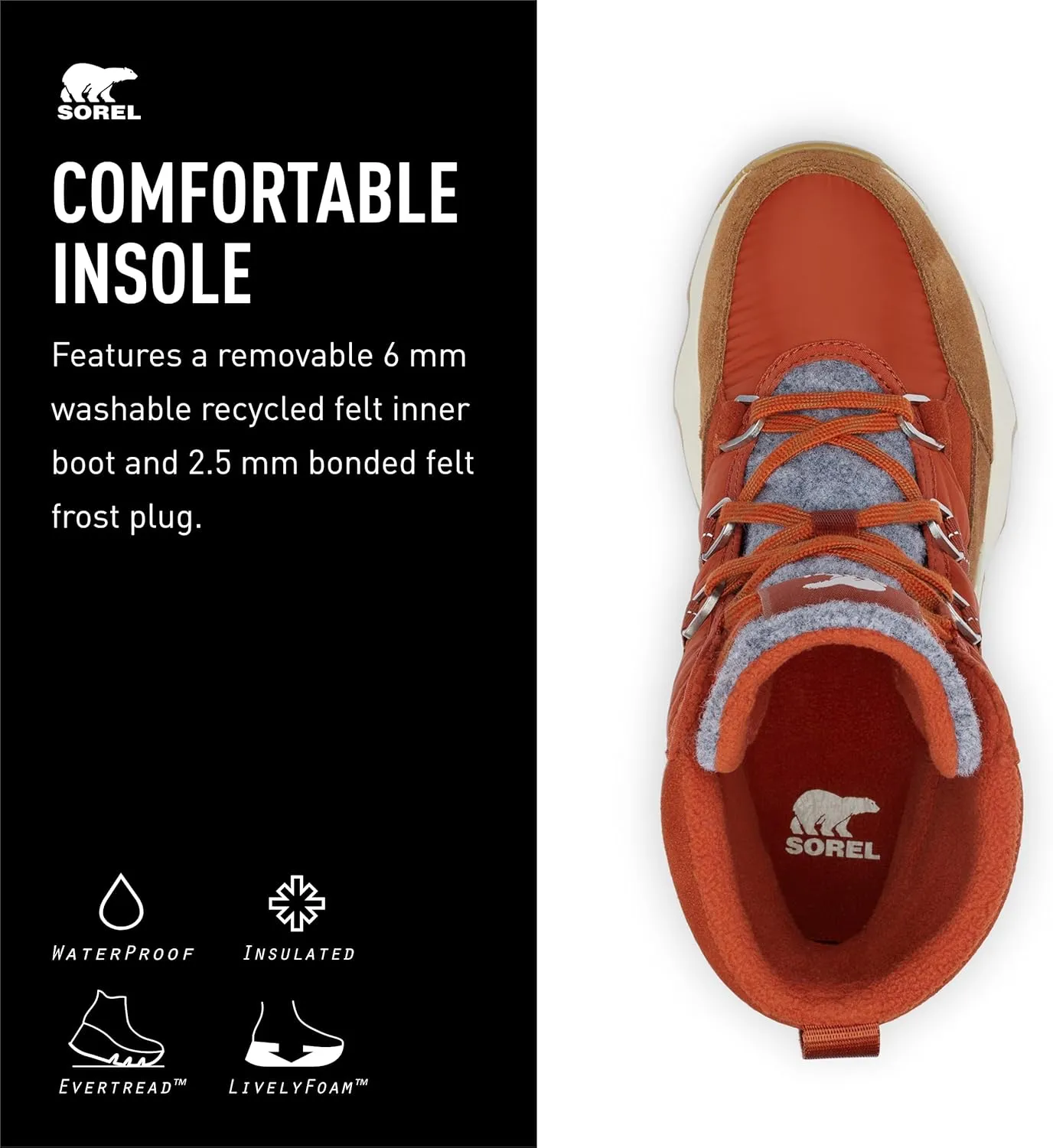 SOREL Women's Kinetic Impact Sport Waterproof Boot