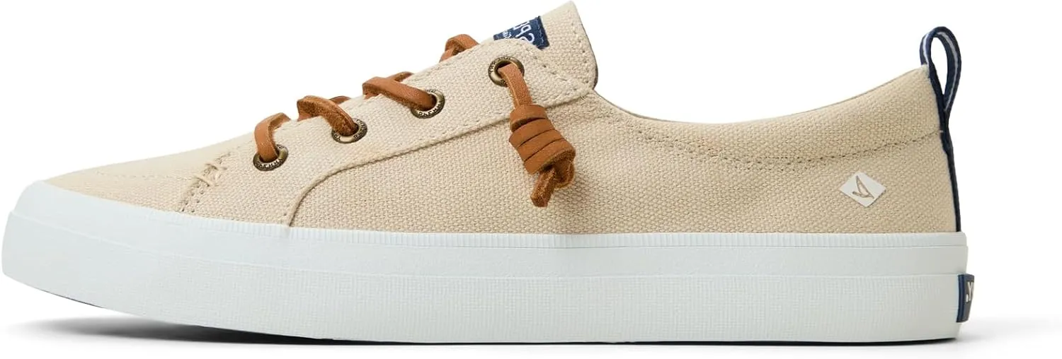 Sperry Women's Crest Vibe Sneaker, Brown, 8.5 Wide