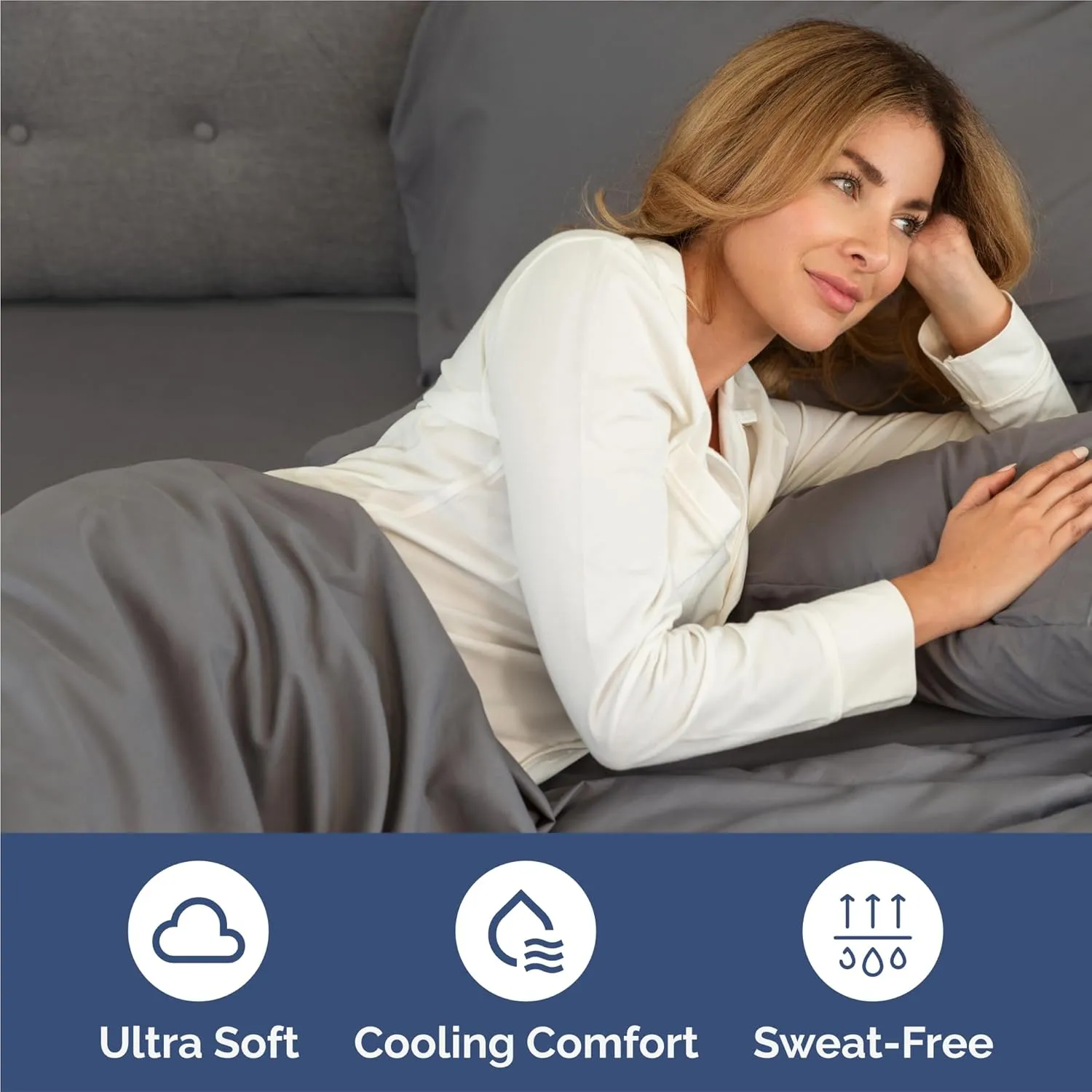Split King 7 Piece Sheet Set - Comfy Breathable & Cooling - Soft Hotel Luxury Bedding Set with 8-16 Inch Deep Pockets - 1 Flat & 2 Fitted Sheet & 4 Pillowcases - Wrinkle Free & Easy Care - Dark Grey