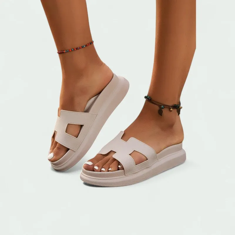 Strazoro | Slip-on Sandals with Cushioned Sole and Wide Fit Design (Women)