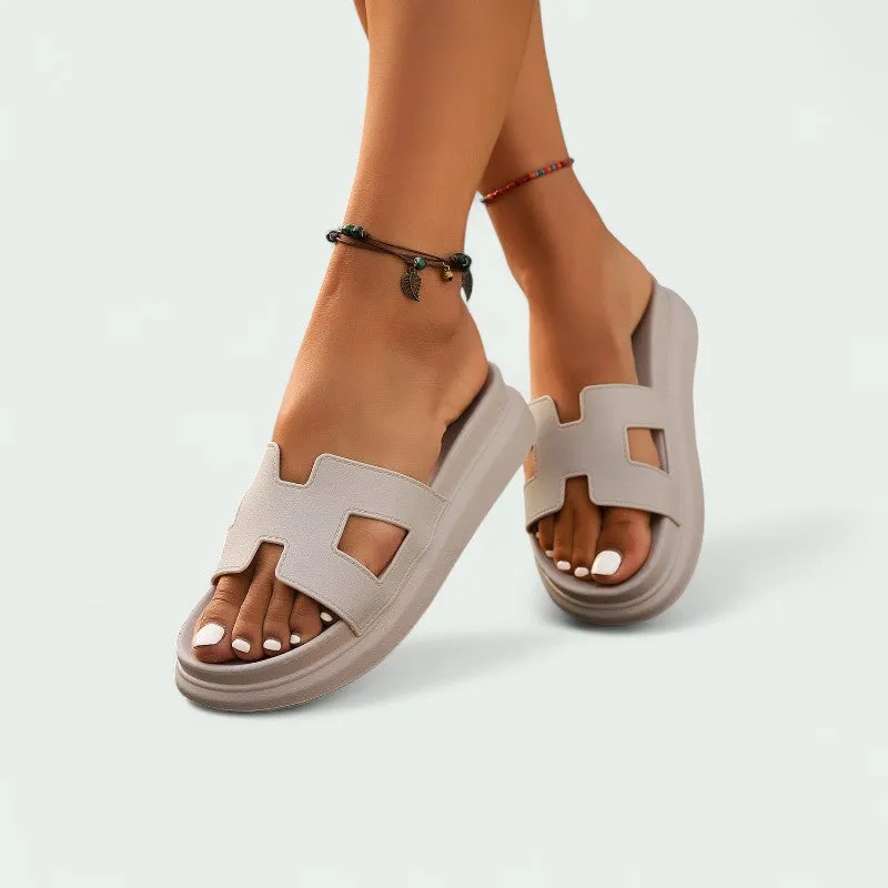 Strazoro | Slip-on Sandals with Cushioned Sole and Wide Fit Design (Women)