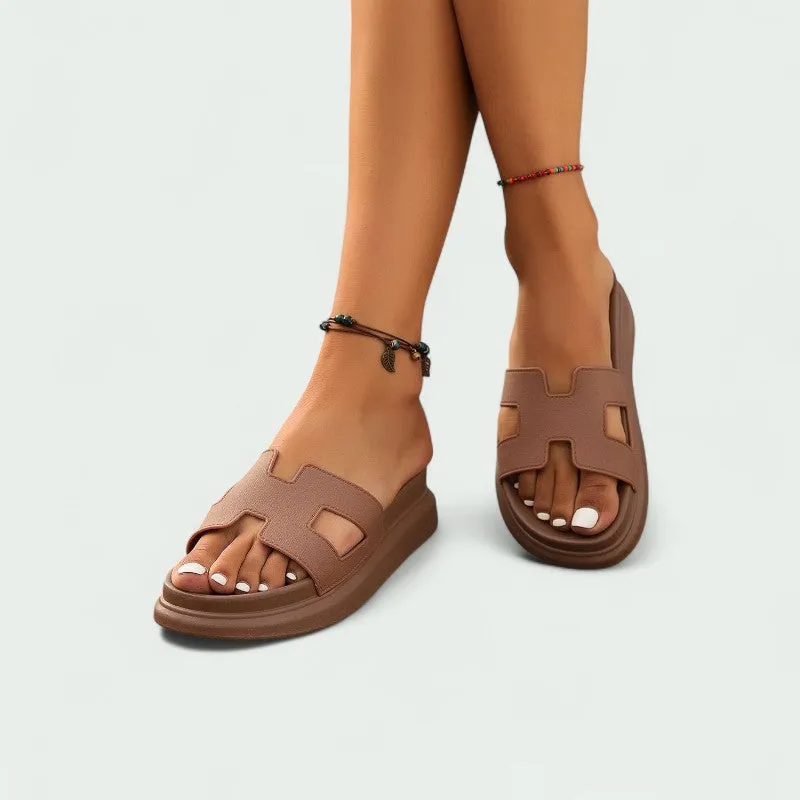 Strazoro | Slip-on Sandals with Cushioned Sole and Wide Fit Design (Women)