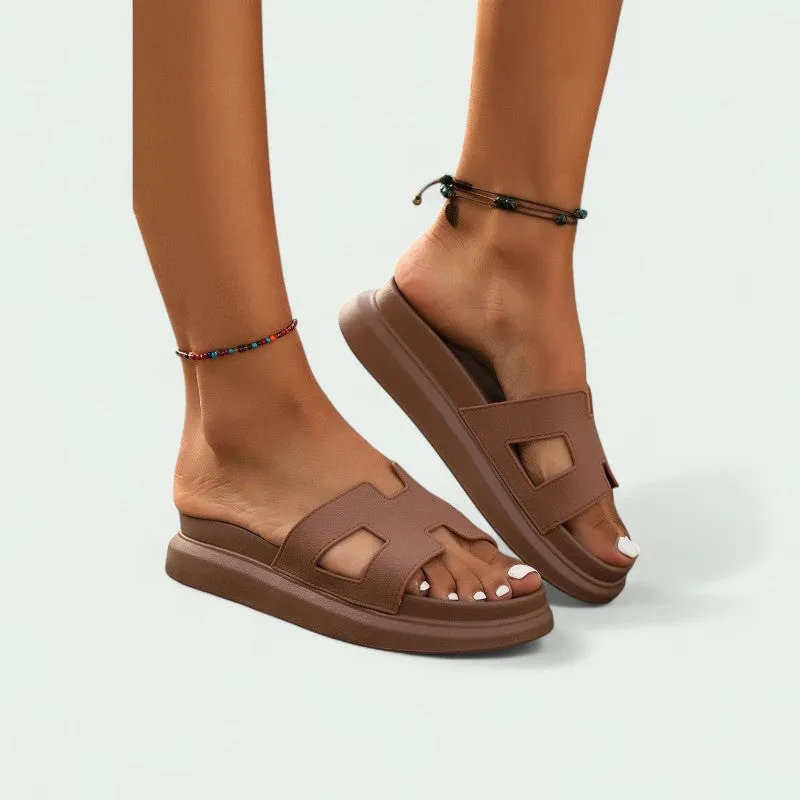 Strazoro | Slip-on Sandals with Cushioned Sole and Wide Fit Design (Women)
