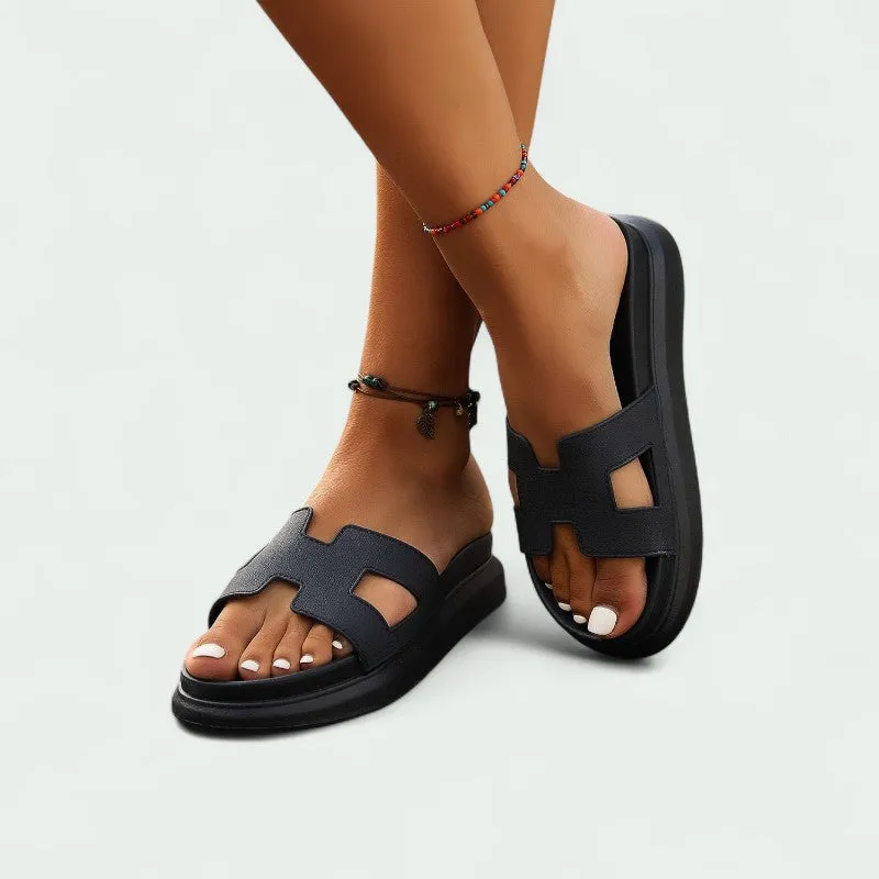 Strazoro | Slip-on Sandals with Cushioned Sole and Wide Fit Design (Women)