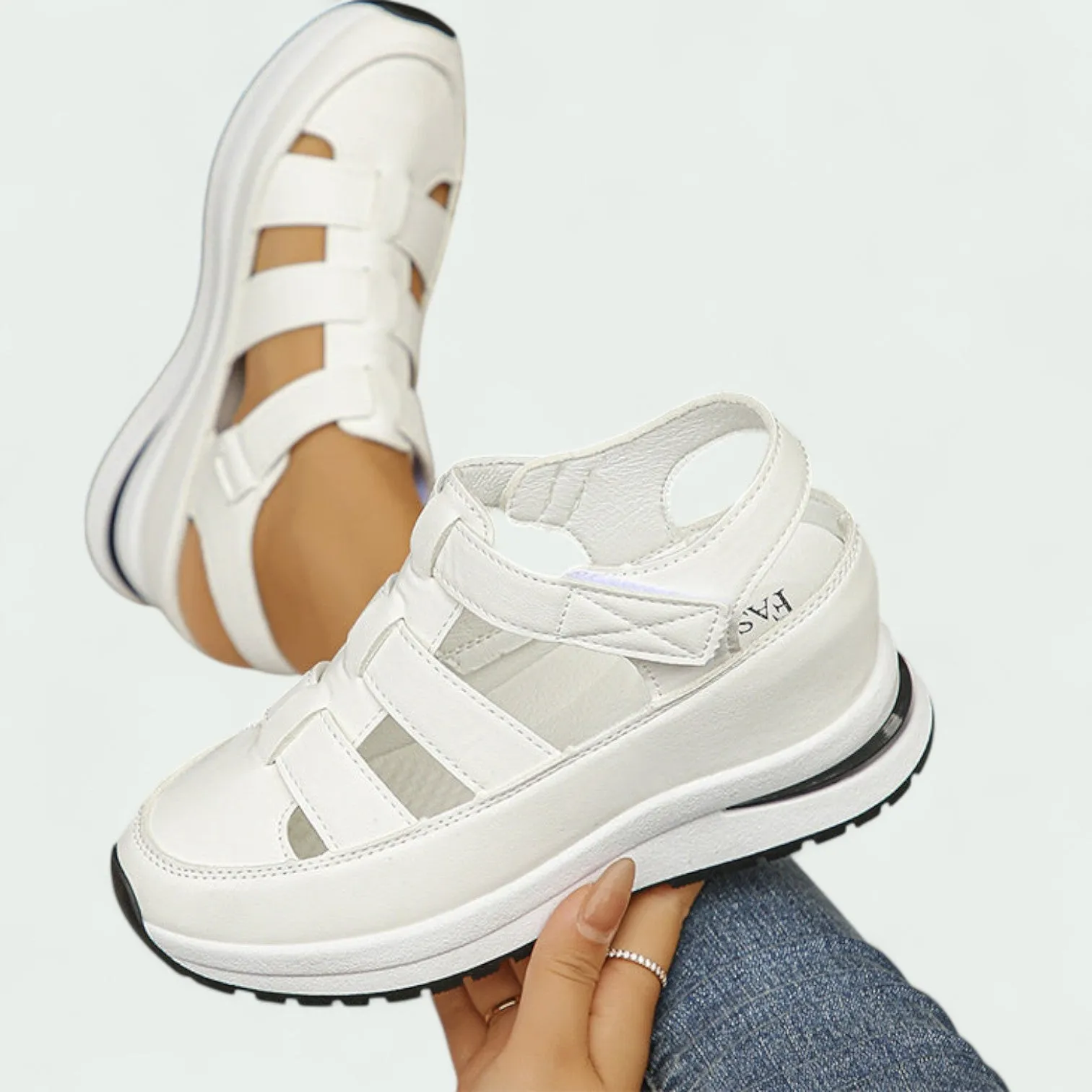 Strazoro | Sporty Platform Orthopedic Sandals – Breathable & Lightweight Summer Footwear for Women