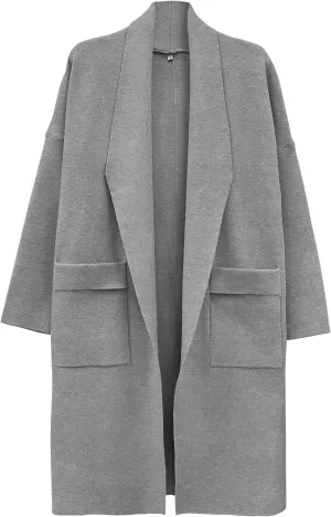 SuperPrity Womens Cardigan Sweater Fall Fashion 2024 Casual Oversized Knit Open Front Long Coatigan Jacket Coat Trendy Outfit