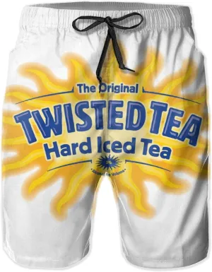 T-Wisted T-Ea Mens Swim Trunks Casual Beach Shorts Quick Dry Summer Boardshorts with Pockets Surf Short Board