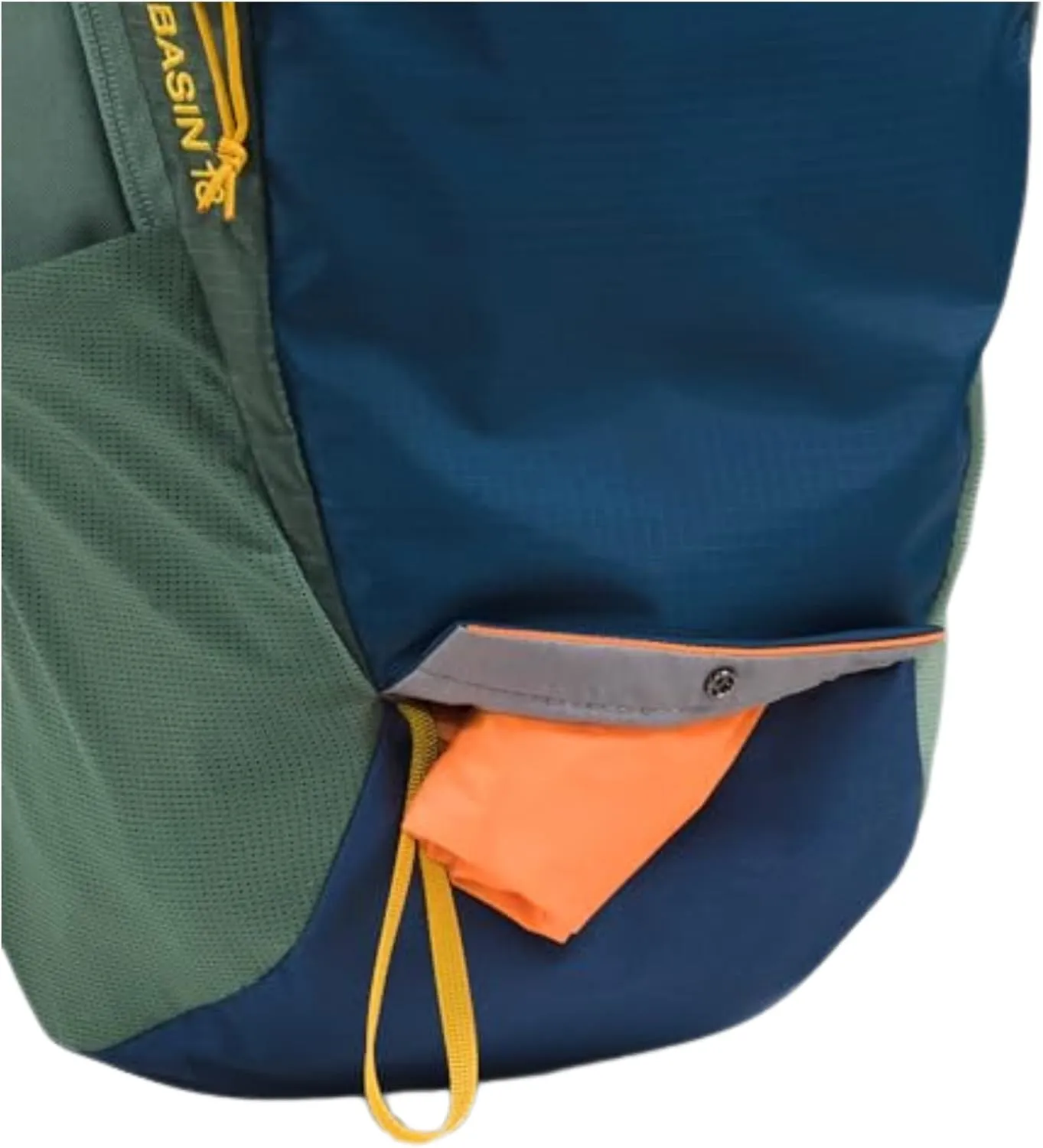 THE NORTH FACE Basin 18 Liter Technical Daypack with Rain Cover - PFAS Free, Duck Green/Shady Blue, One Size