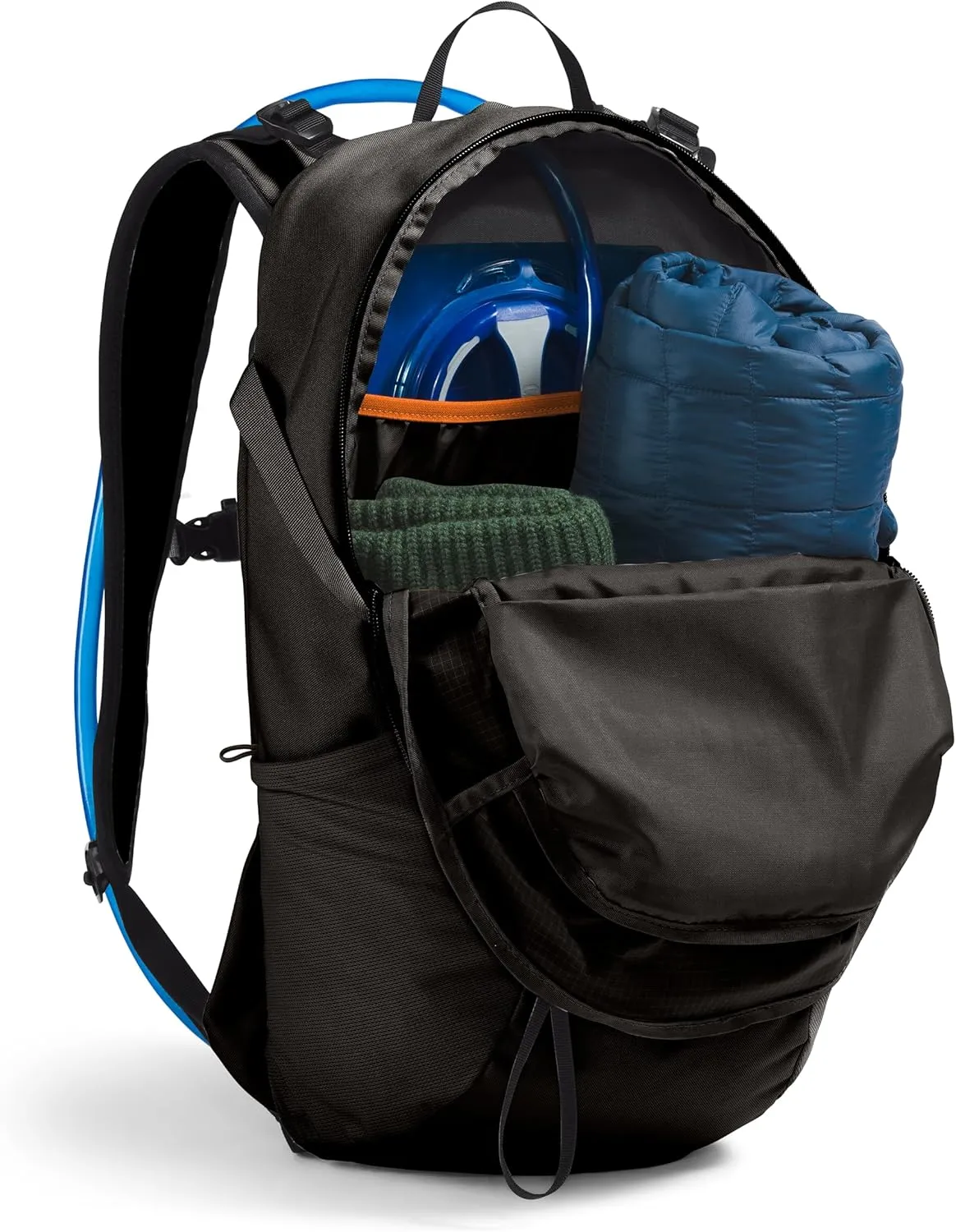 THE NORTH FACE Basin 24 Liter Daypack with Rain Cover - PFAS Free, TNF Black/TNF Black-NPF, One Size