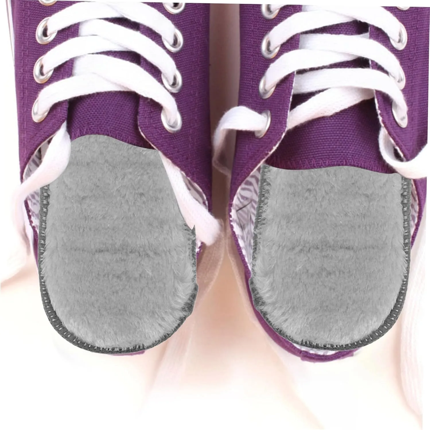 Thermal Insoles for Women Warm Cushioned 4 Pairs of Winter Slippers Inserts Non-Slip Sole Pads