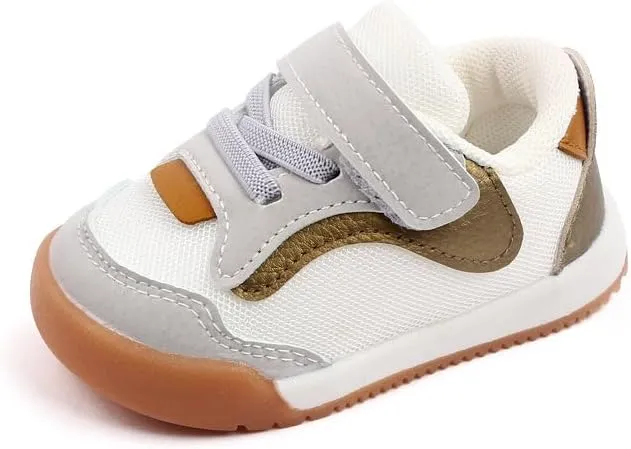 Toddler Baby Boys Girls Rubber Sole Mesh Breathable Adorable Running Sneakers, Sport Newborn Infant First Walkers Shoes