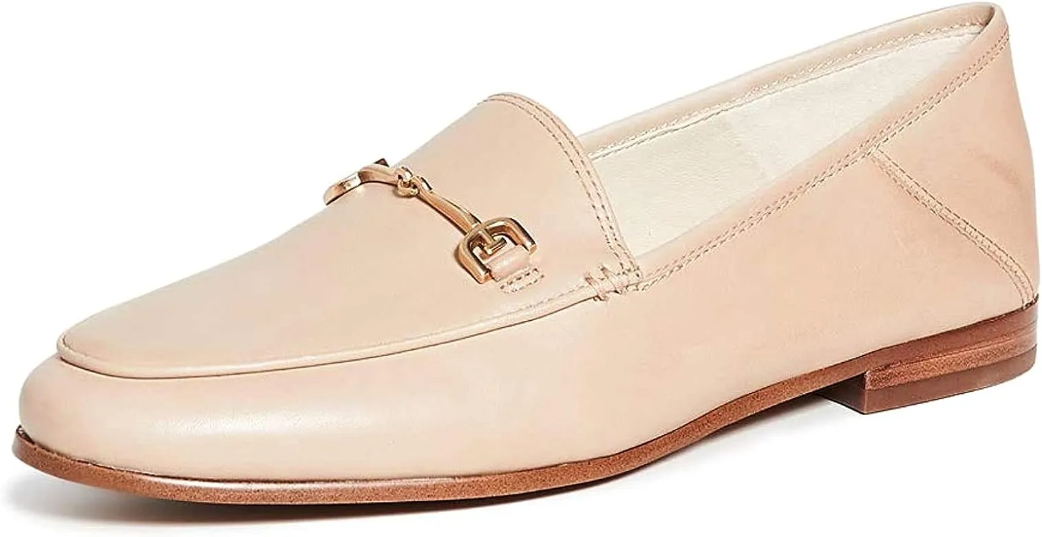 Toe Loafers Sam On CLT Energy-saving Heel Fashion Beige Almond Back-to-school sale Loraine Wide Edelman Slip Stack