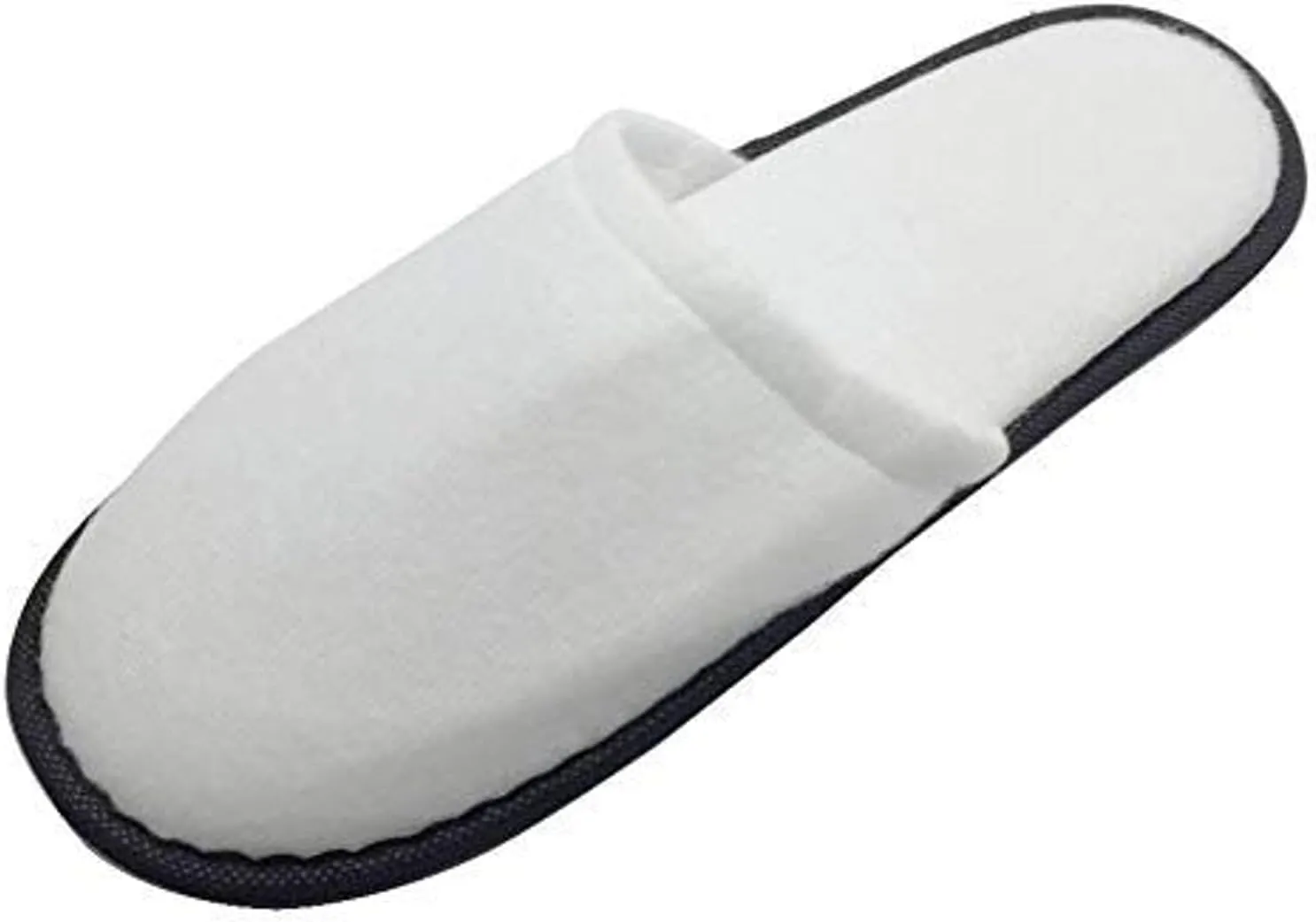 Travelwell Close/Open Toe Spa Slippers Bulk Hotel Unisex Slippers for Women and Men White