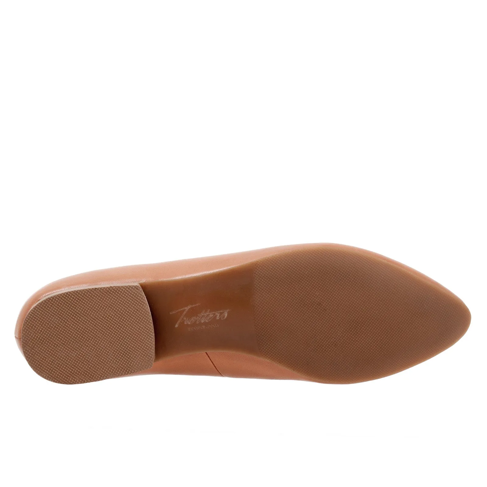 Trotters Hope T2162-715 Womens Brown Narrow Leather Loafer Flats Shoes