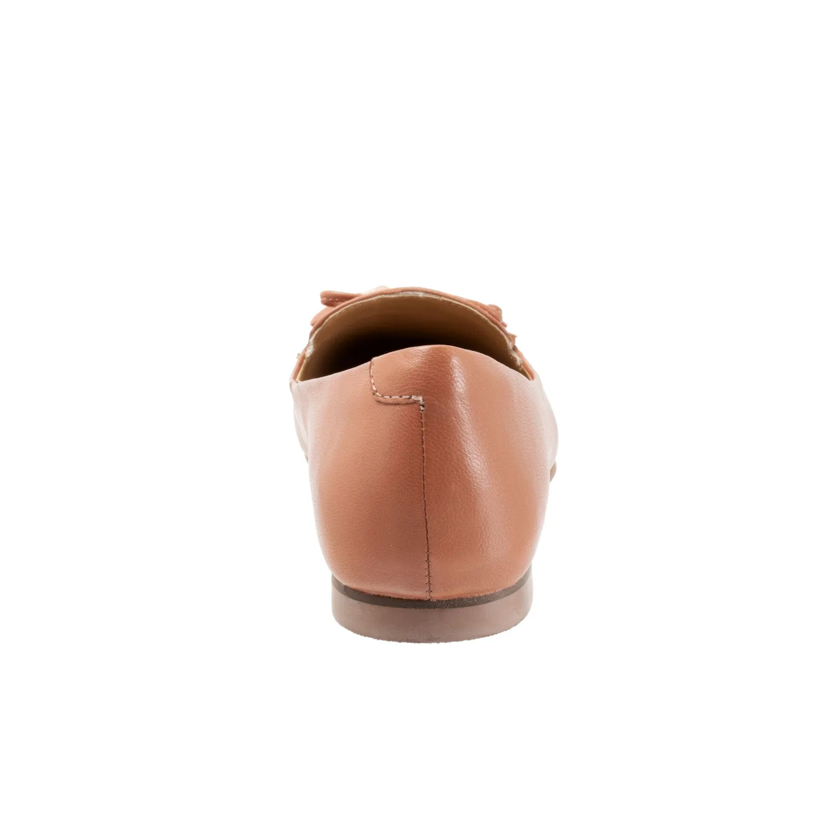 Trotters Hope T2162-715 Womens Brown Narrow Leather Loafer Flats Shoes