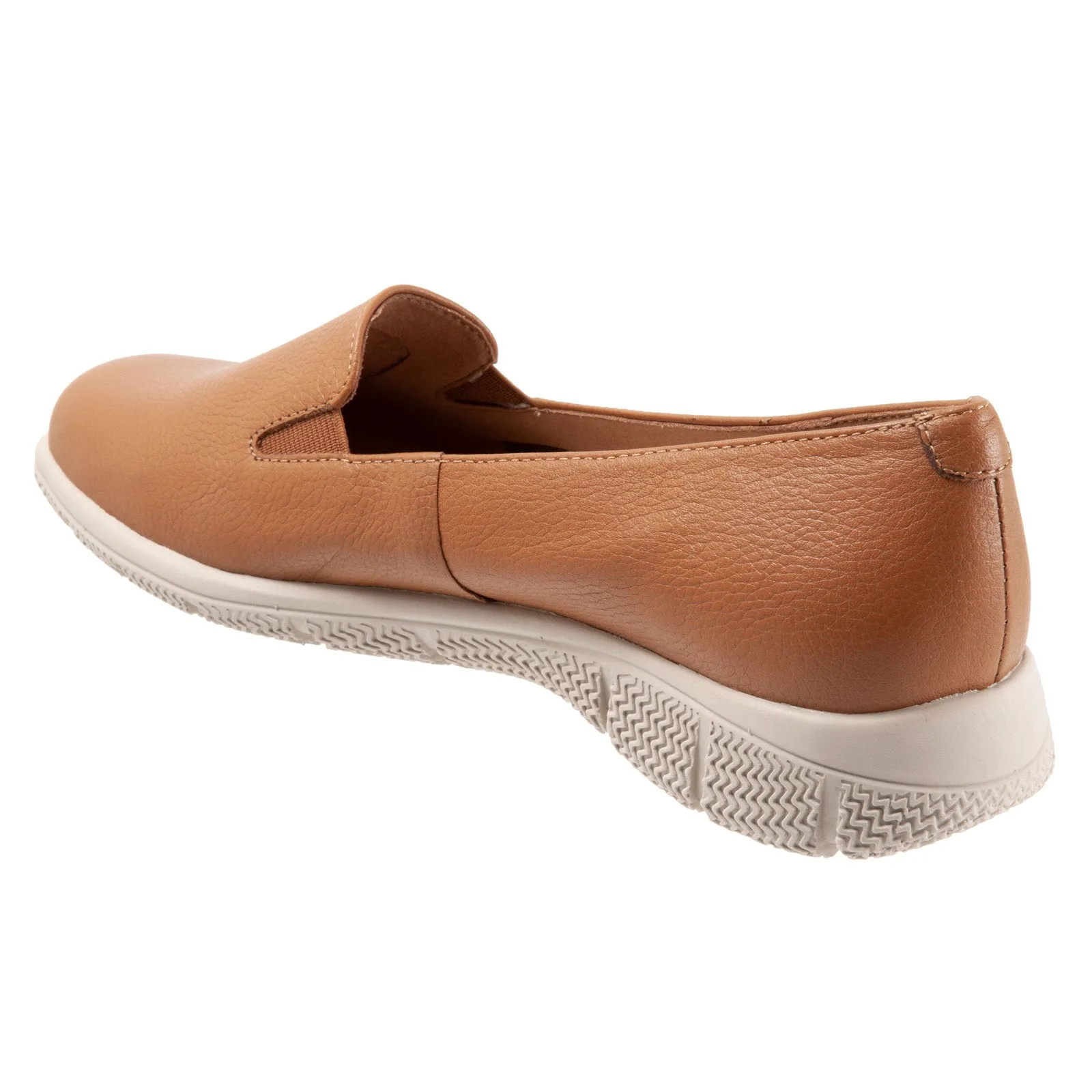 Trotters Universal T2110-215 Womens Brown Wide Leather Loafer Flats Shoes
