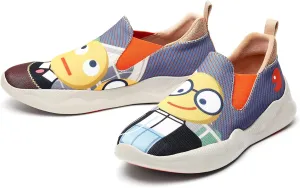 UIN Men's Fashion Sneakers Lightweight Walking Casual Slip Ons Comfortable Art Painted Athletic Travel Shoes Mijas Eye of Exploration