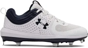 Under Armour Women's UA Glyde ST Softball Cleats 5.5 White