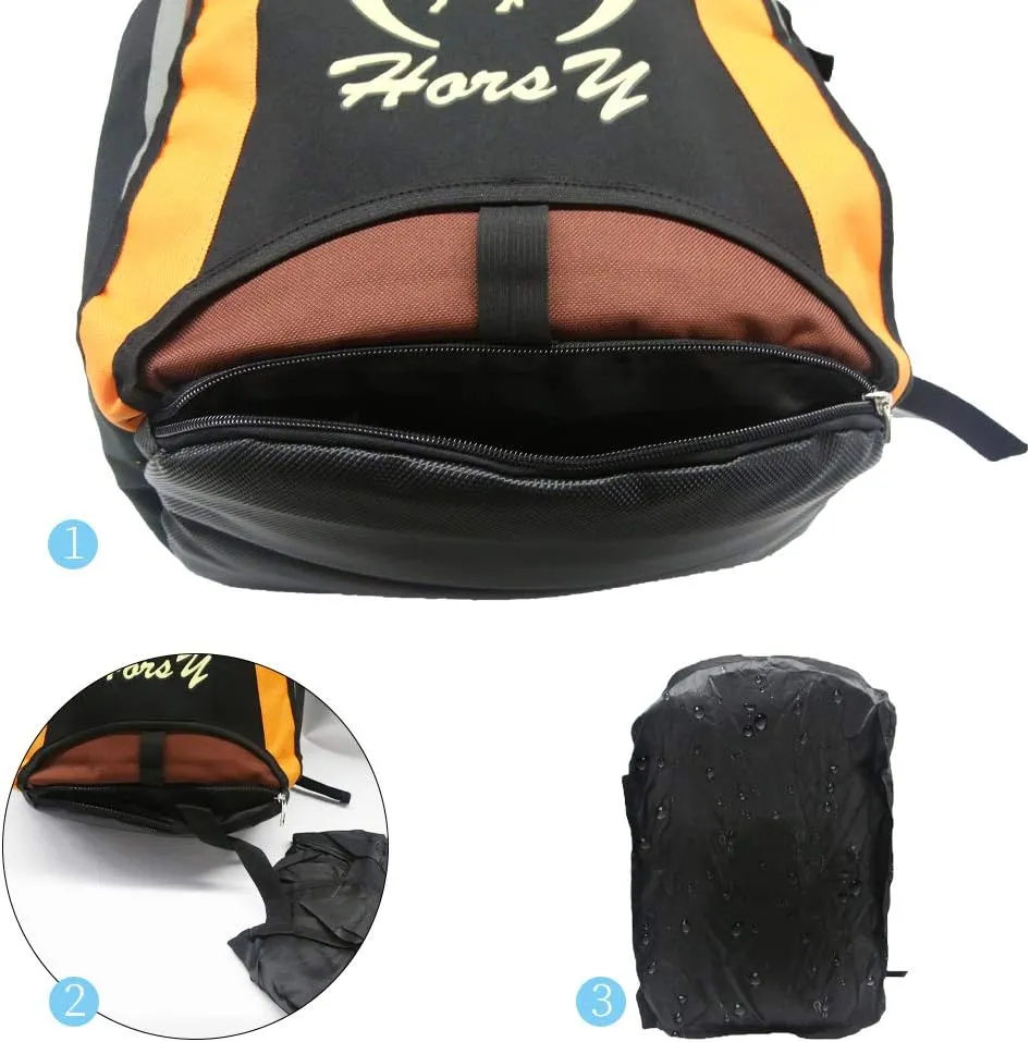 UNISTRENGH Professional Horse Riding Boot Bag Helmet Bag Parent-C Equestrian Horse Riding Backpack with Hat Compartment