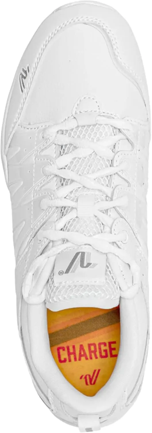Varsity Spirit Charge Cheer Shoes for Girls - Lightweight and Durable White Cheer Shoes for Cheerleaders and Athletes
