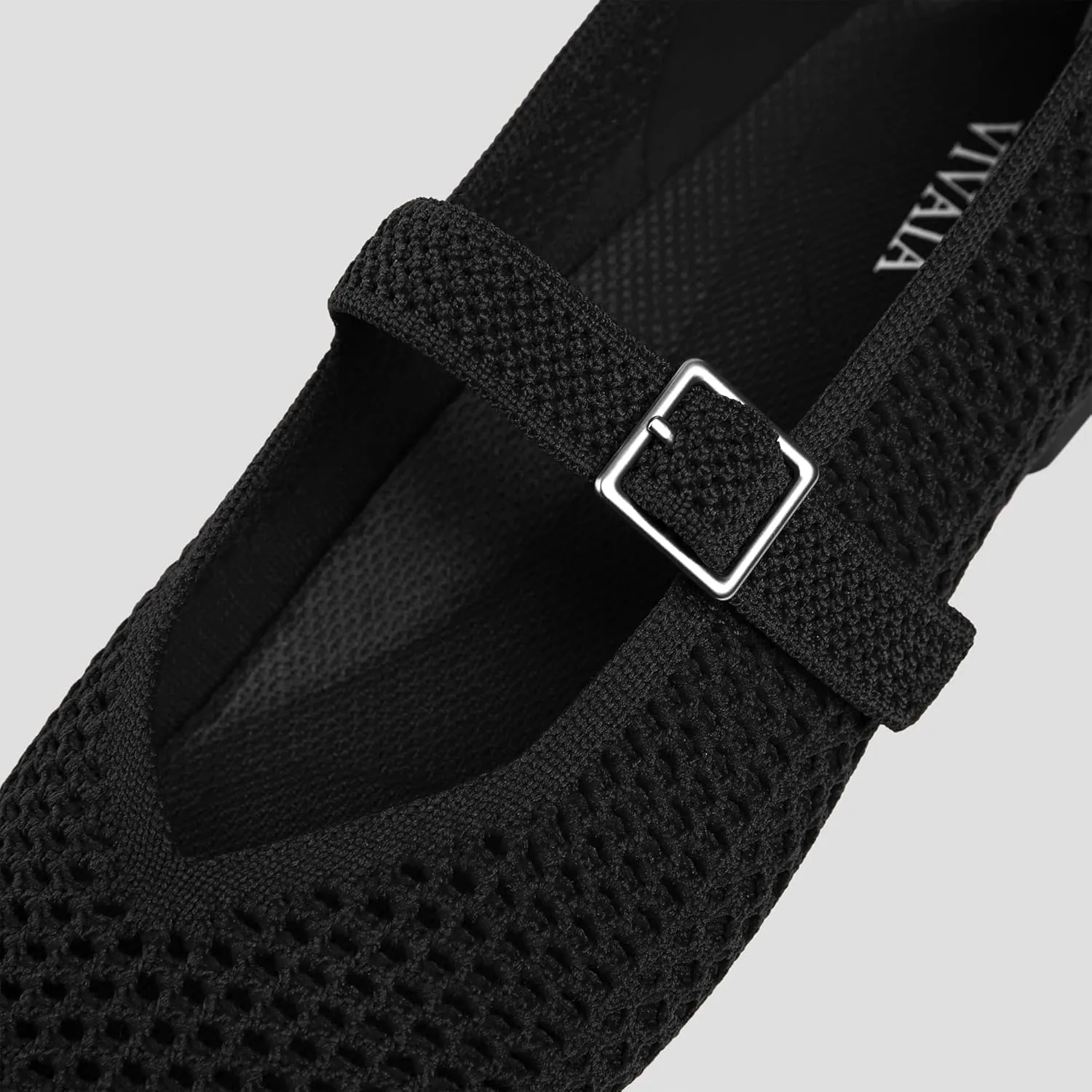 VIVAIA Margot Mary Jane Women Flat Shoes Comfortable for Work with Arch Support Slip on Square-Toe Washable Shoes