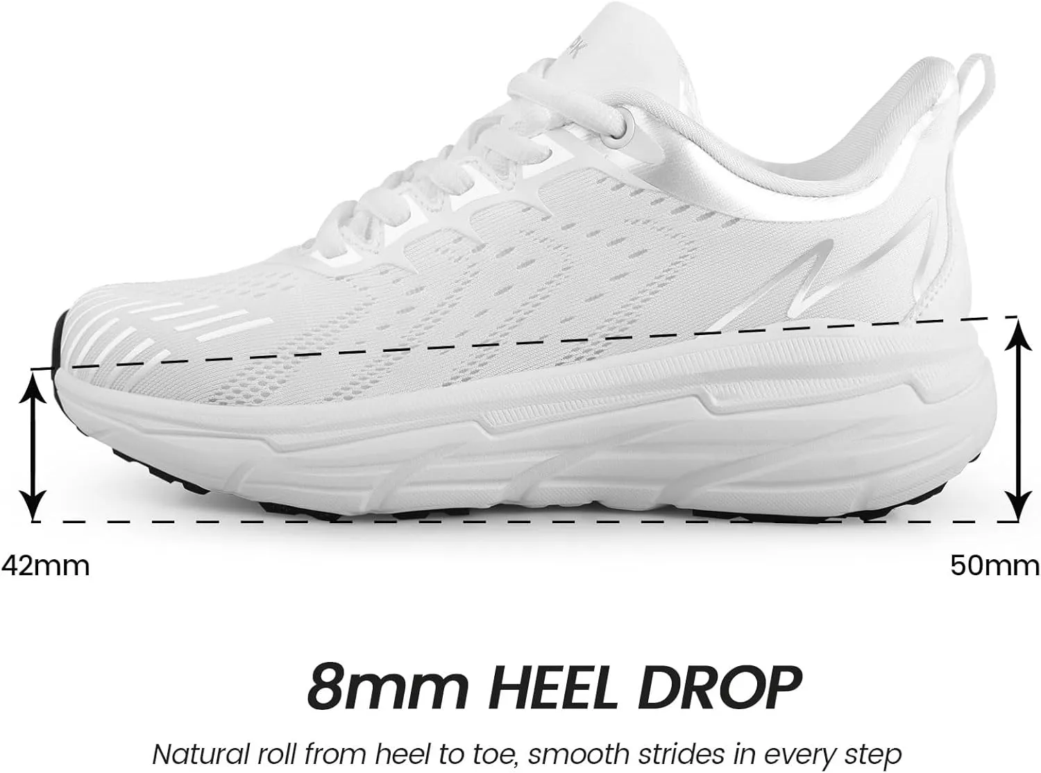 Walking Shoes for Women- Lightweight, Slip On, Breathable Sneakers for Running, Walking, Jogging, Gym