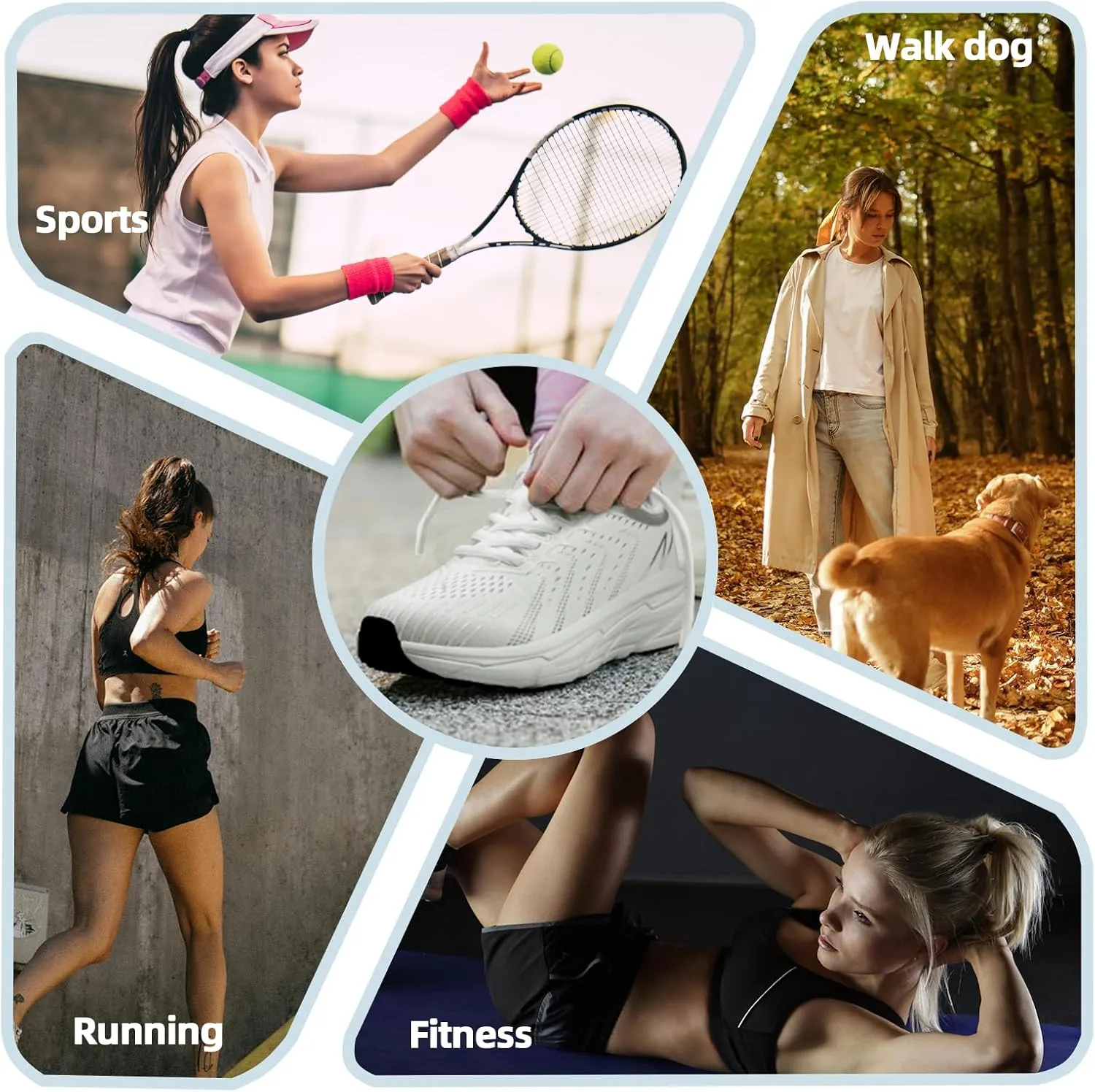 Walking Shoes for Women- Lightweight, Slip On, Breathable Sneakers for Running, Walking, Jogging, Gym
