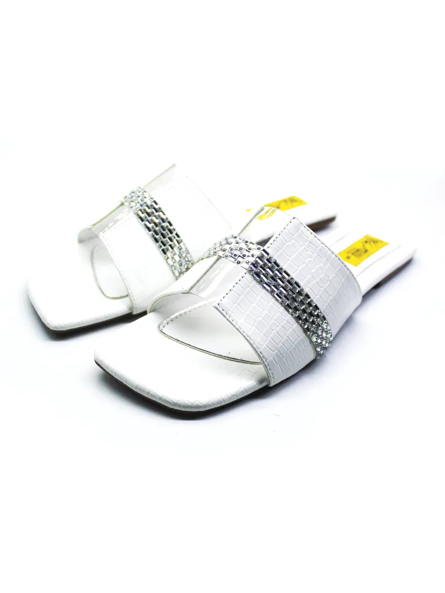 White Casual Slipper