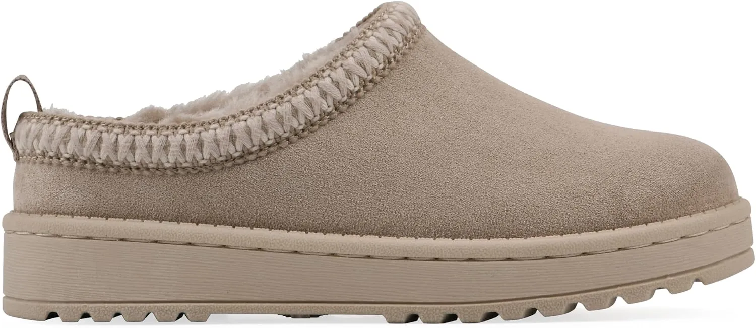 WHITE MOUNTAIN Kids Girls' Lucianna Faux Fur Slipper Clog
