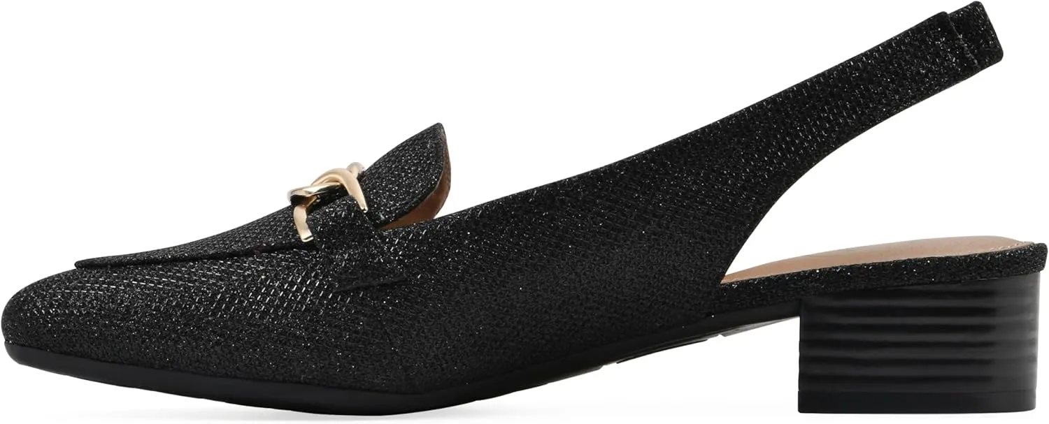 WHITE MOUNTAIN Women's Boreal Low Block Loafer Heel