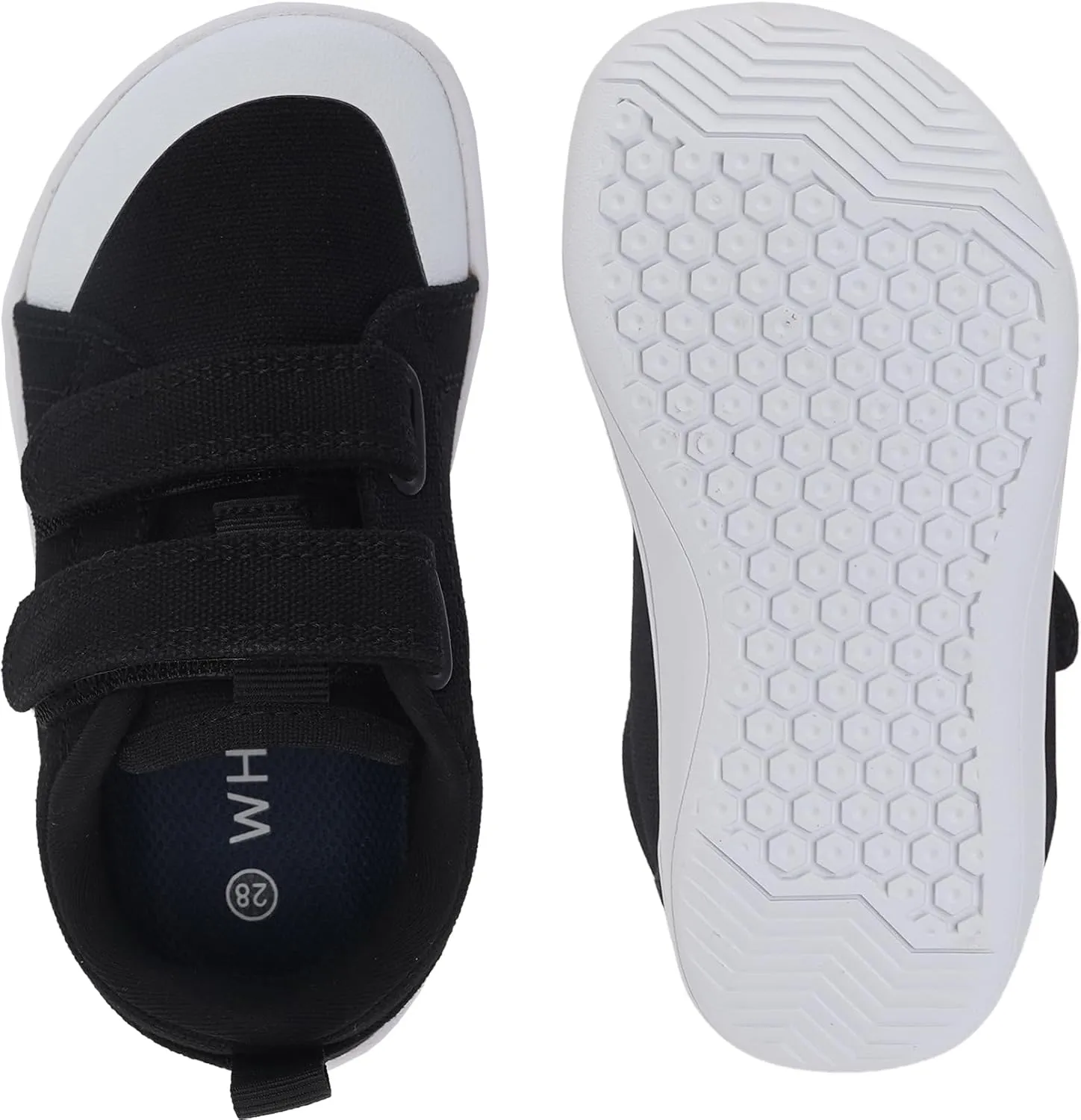 WHITIN Toddler/Boys/Girls Barefoot Shoes | Kids Wide Width Minimalist Sneakers | Classic Canvas | Supports Natural Foot Growth