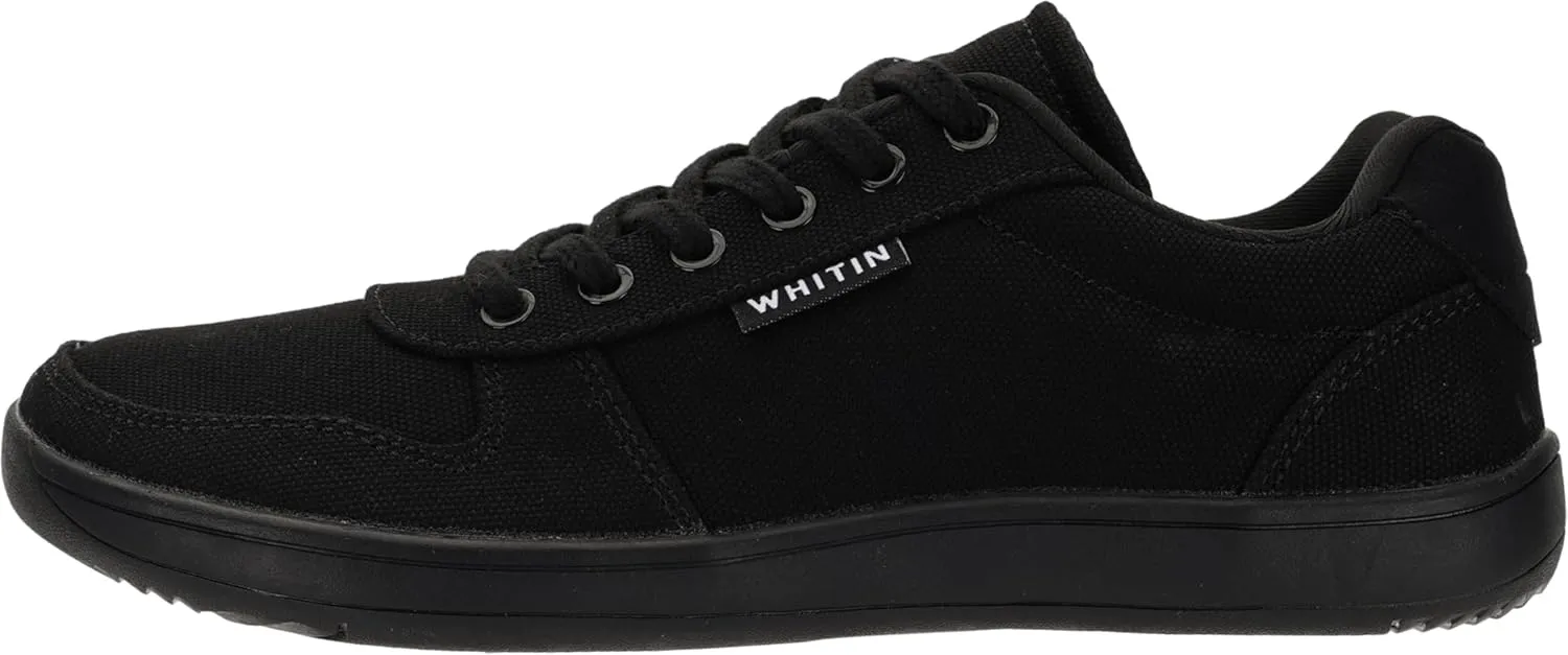 WHITIN Wide Toe Box Barefoot Sneakers for Women | Lightweight Canvas Minimalist Shoes