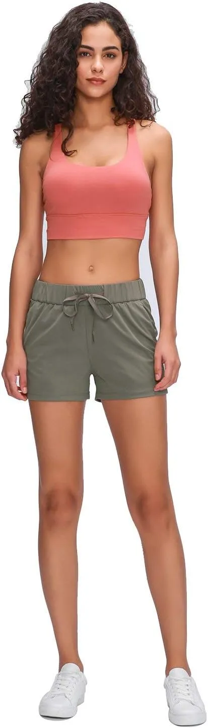 Willit Women's Shorts Hiking Athletic Shorts Yoga Lounge Active Workout Running Shorts Comfy Casual with Pockets 2.5"