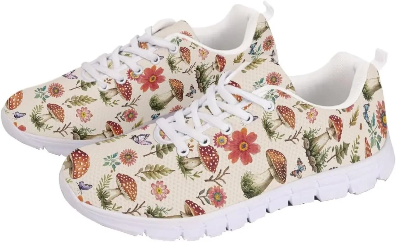 Women Athletic Walking Shoes Lace Up Lightweight Casual Running Shoes Sneaker Gym Travel