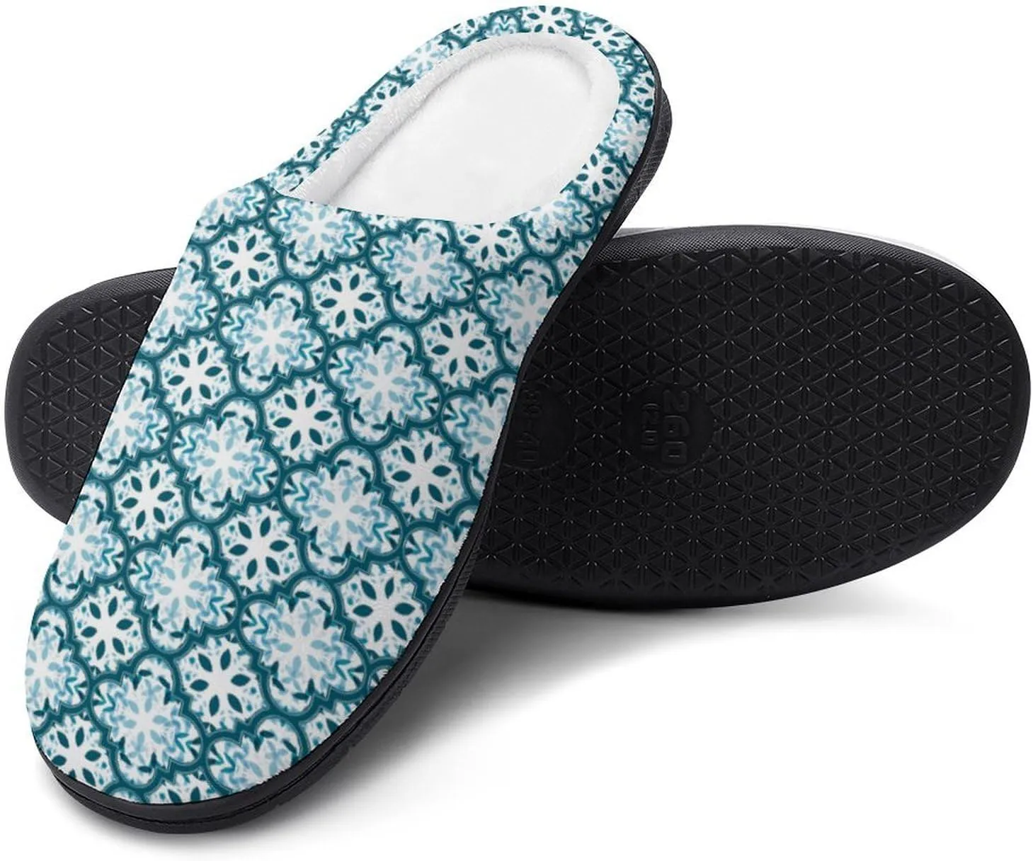Women House Slippers Ladies Halloween Cotton Slipper Memory Foam Clog Slippers Non-Slip Sole Warm Indoor Outdoor Shoes